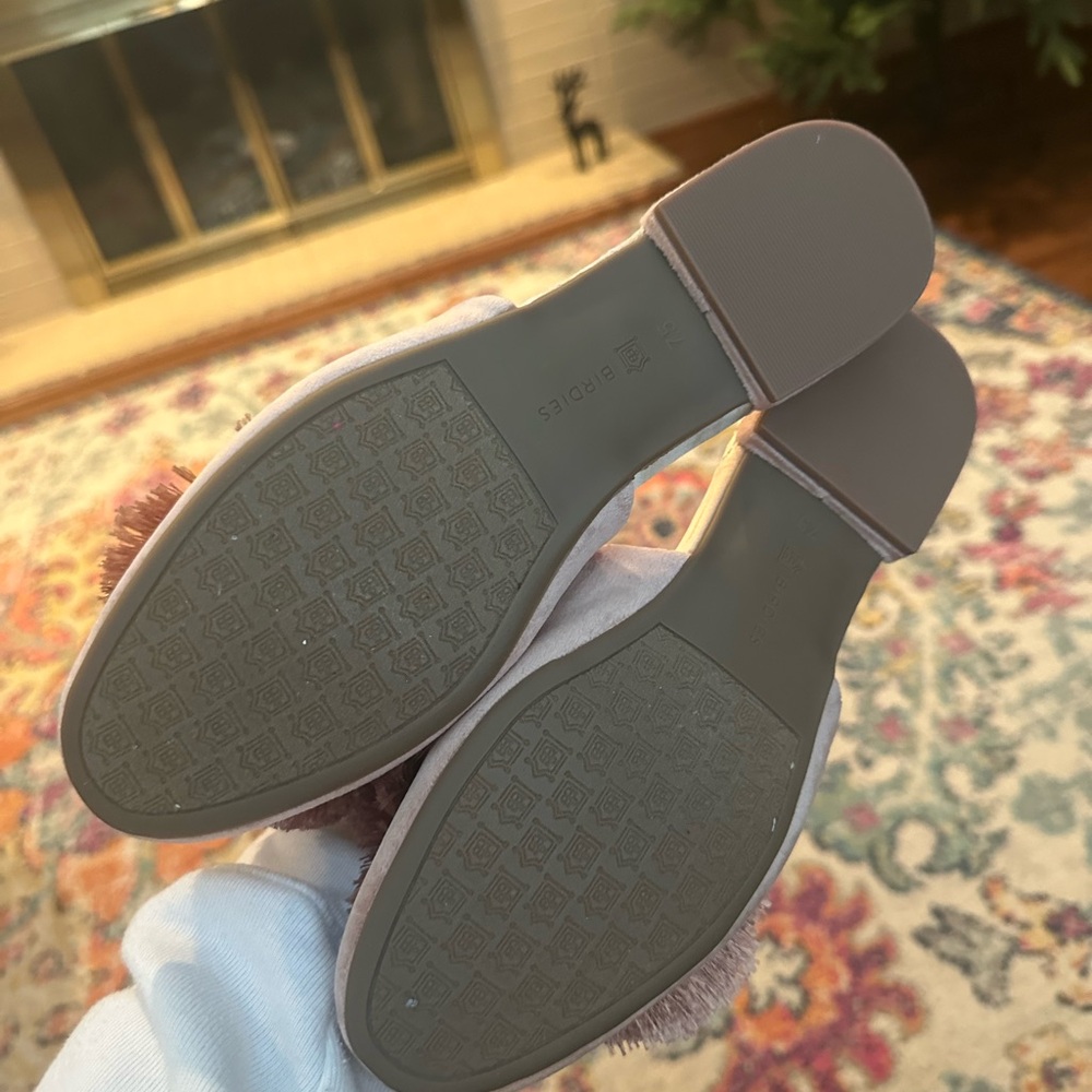 Pink Fringe Mules - Picture 4 of 5